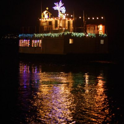 Chablis decorated for the holidays 2019